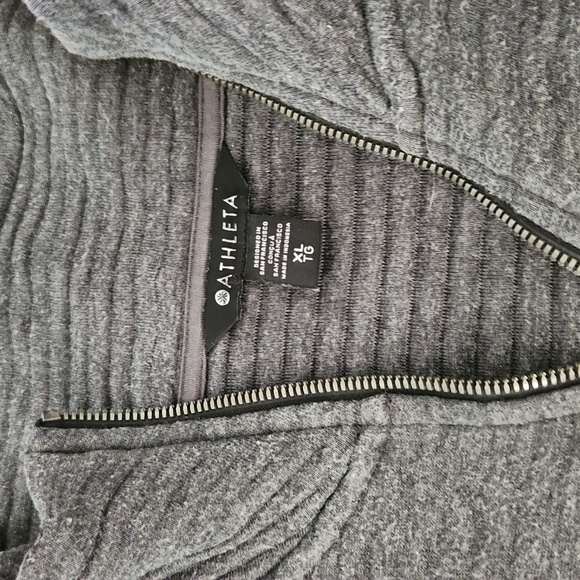 Athleta Gray Zip Up Sweater Cozy and Versatile - Picture 3 of 12
